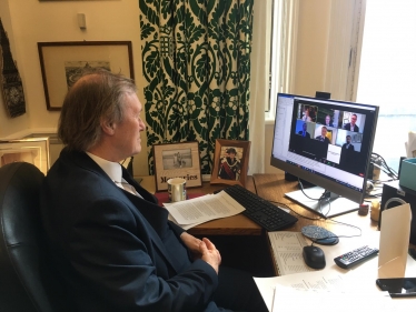 Sir David supports tackling economic crime, especially money laundering and terrorist financing